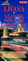 Lhasa to Gyantse Shigatse Kathmandu ロードマップ【ラサ、ギャンツェ、シガツェ、カトマンドゥ】