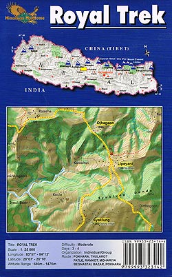 Royal Trek ／ Syaklung - Chisapani トレッキング用地図【シャクルン・チサパニ】 - サブ2