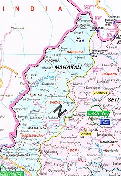 Nepal Political Map 地図【ネパール】 - サブ3
