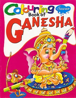 ガネーシャの塗り絵 - Coloring Book of Ganesha(IDBK-1383)
