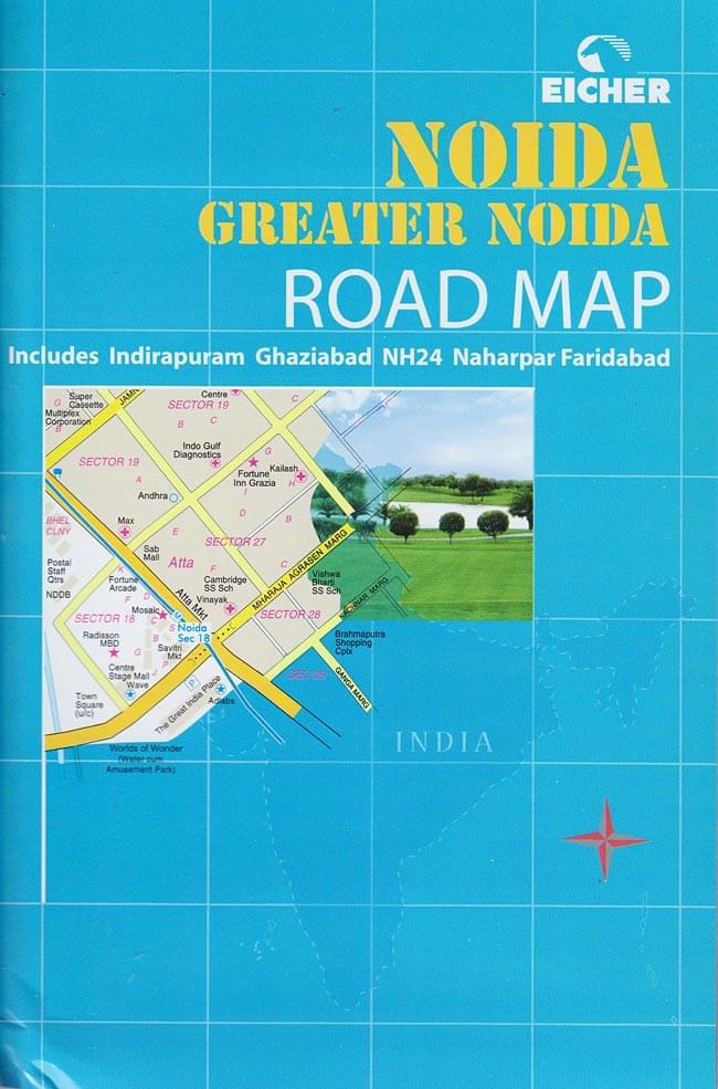 NOIDA GREATER ROAD MAP EICHER社製 【ノイダ】 / 地図 インド 旅行 観光 ガイドブック マップ 時刻表 本 印刷物 ステッカー ポストカー
