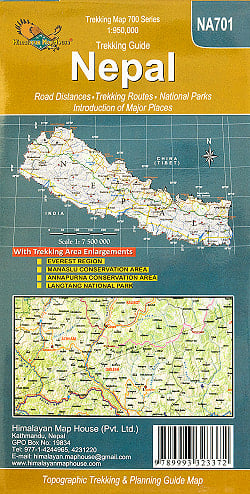 Trekking Guide Nepal Himalaya【ネパール全土地図】 - サブ2