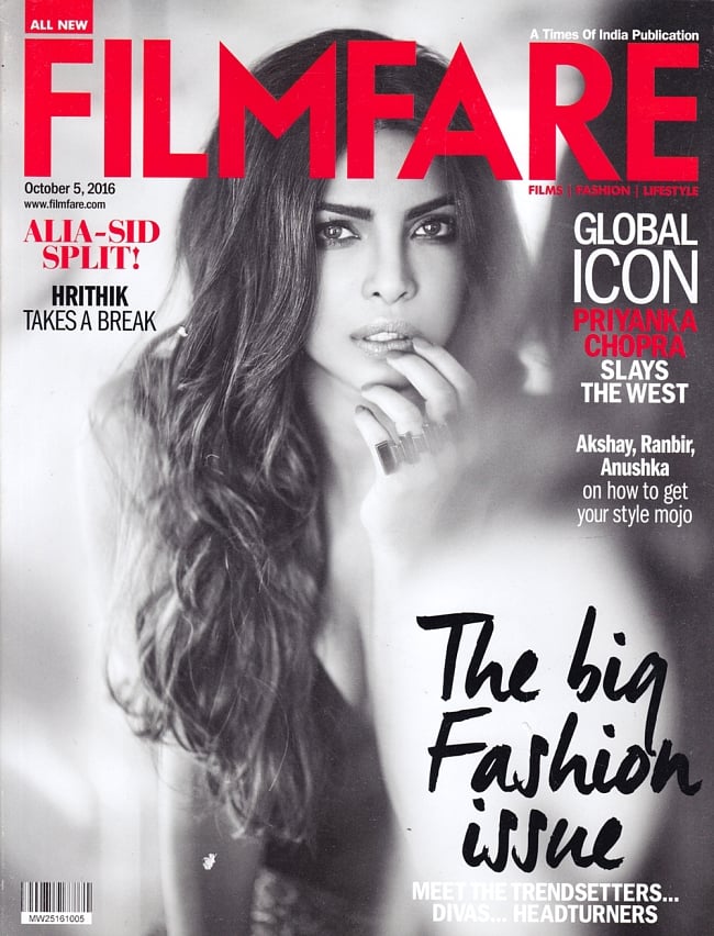 Film Fare - 2016年10月5日号の写真FILMFARE,雑誌、インド　映画雑誌,インド映画
