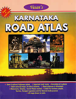 Karnataka Road Atlas / 地図 インド 旅行 観光 ガイドブック マップ 時刻表 本 印刷物 ステッカー ポストカード ポスター