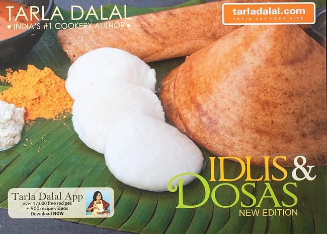 Idlis and Dosasの写真1枚目です。南インドの軽食をご家庭でインド料理 レシピ本,レシピ本,インド料理,Tarla Dalal