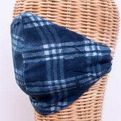 布の宝石！アジュラック＆藍染　エスニックマスク　シンプル - サブ5