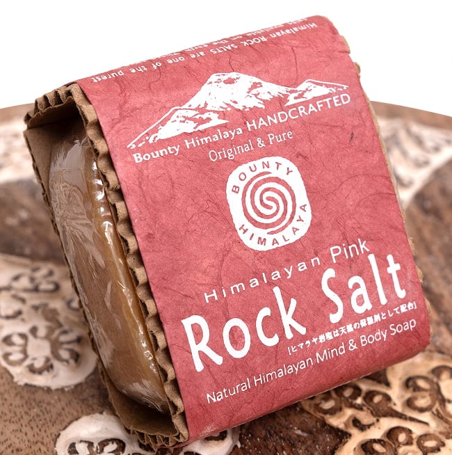 ヒマラヤン ピンクロック ナチュラル ボディ ソープ【BOUNTY HIMALAYA】 - Himalayan Pink Rock Salt Mind & Body Soap【手作り石鹸・75g】の写真