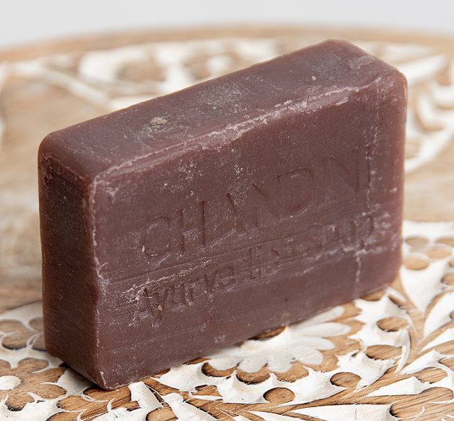 アーユルブリス　ハンドメイド　レッド　ソープ  75g[AYURBLISS Red Sandal Soap] 5 - パッケージを開けてみたところです