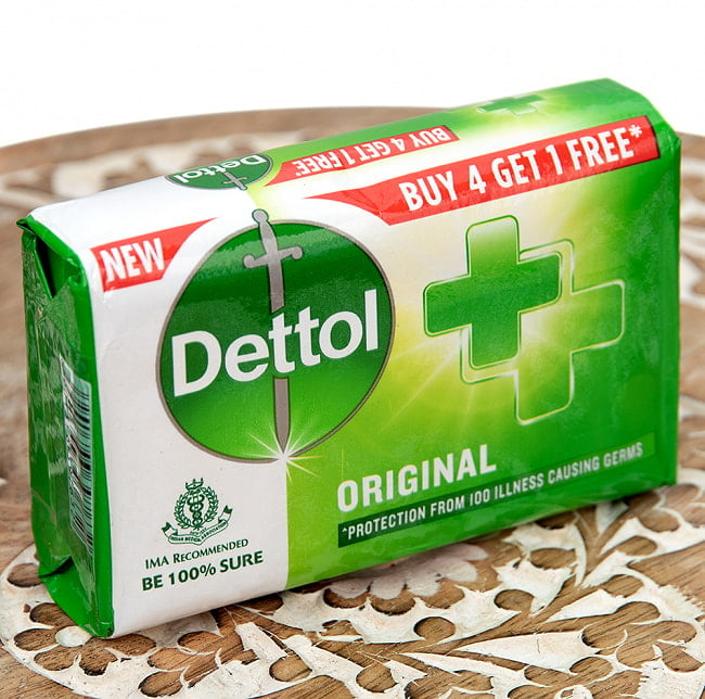 デットル オリジナルソープ - Dettol Original Soap【125g】の写真1枚目です。全体写真です石鹸,インド,せっけん,Dettol