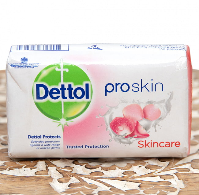 デットル プロスキン ソープ - Dettol Proskin Soap【70g】の写真1枚目です。清々しいミントの香りです。
石鹸,インド,せっけん,Dettol