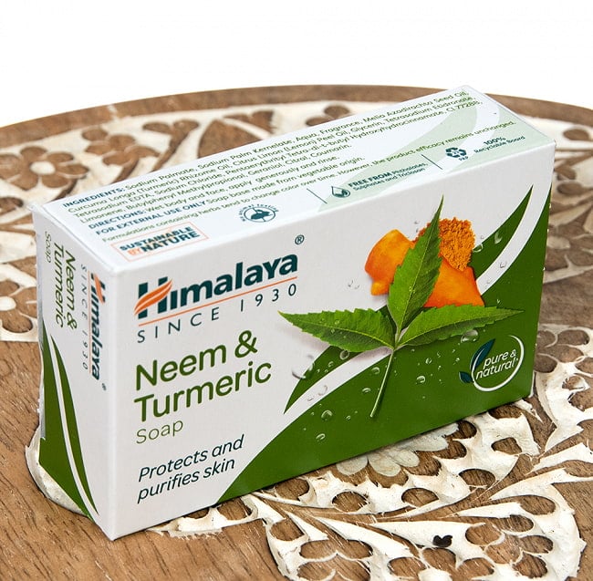 ヒマラヤの石鹸　Ｎ＆Ｔ 75g【Himalaya Herbals】 3 - 斜めから撮影しました