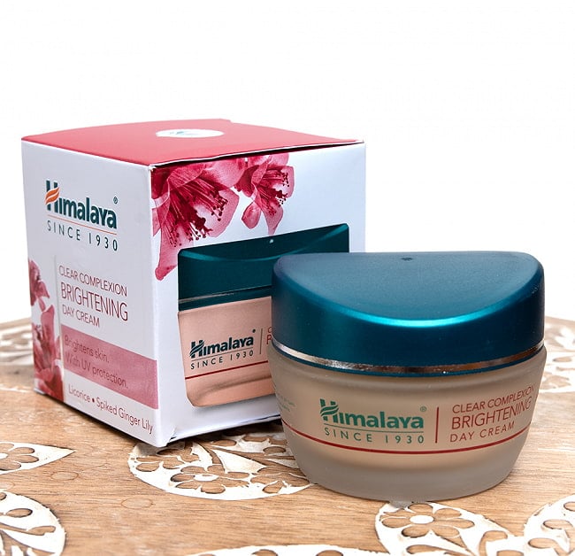 ＨＩＭＡＬＡＹＡ　クリアー　コンプレキシオン　デイ　クリーム - CLEAR COMPLEXION BRIGHTNING DAY CREAM 50g[Himalaya Herbals]の写真1枚目です。HIMALATAのクリアーコンプレキシオン　デイクリームです。クリーム、デイクリーム,HIMALAYA,ヒマラヤ、アーユルヴェーダ,ティラキタ自社輸入化粧品