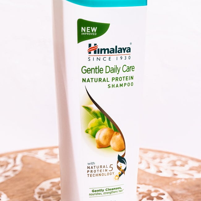 ＨＩＭＡＬＡＹＡ　ジェントルデイリーケア　プロテインシャンプー - Gentle Daily Care PROTEIN SHAMPOO 180ml[Himalaya Herbals] 2 - 斜めから撮影しました