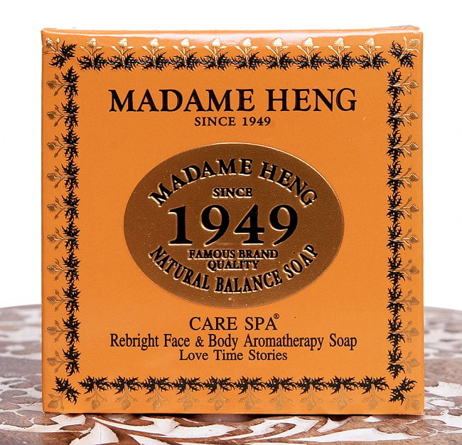マダム・ヘン　リブライト　フェイス＆ボディ　アロマ　ソープ - MADAME HENG REBRIGHT SOAP 150G 2 - パッケージを正面から撮影しました