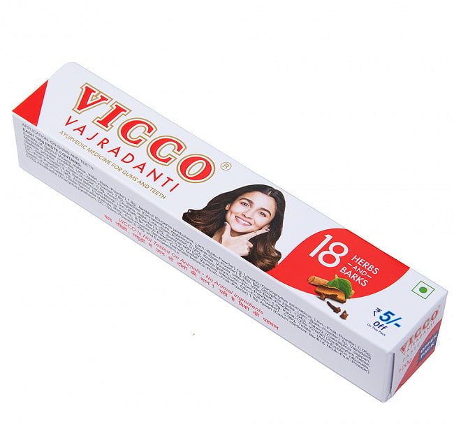 VICCO - ヴィッコ - アーユルヴェーダ歯磨き粉[100g] 3 - こちらの箱に入っています。
