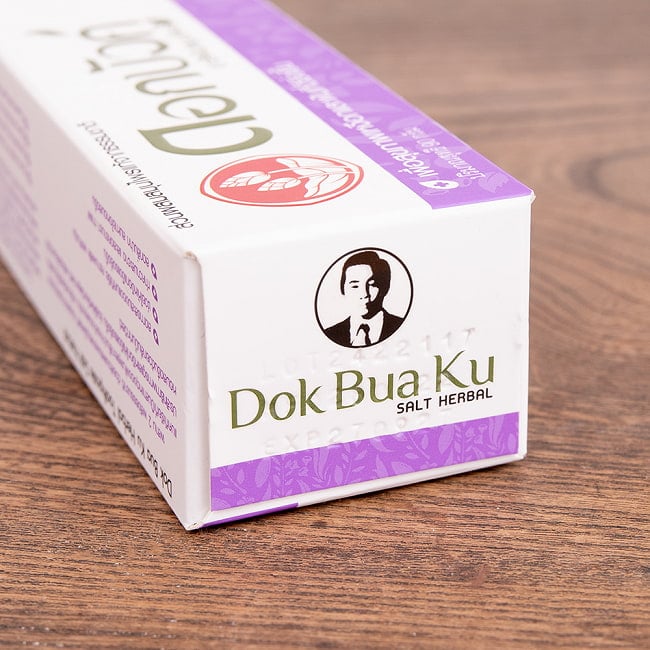 Dok Bua Ku ハーバル トゥースペースト パープル - HERBAL TOOTHPASTE 90g 6 - 創業者の顔がちらり。