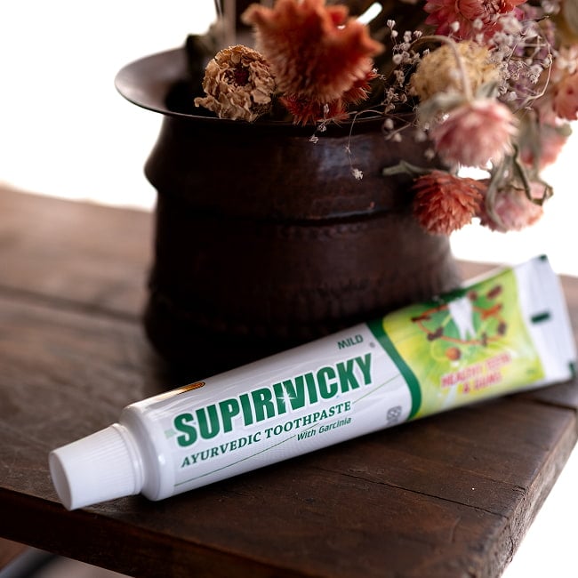 シダレッパ　スピリビッキー　マイルド　歯磨き粉 - Supirivicky Mild Ayurvedic Toothpaste 70g 5 - スパイスとハーブをたっぷり配合しています