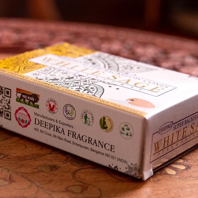 Deepika backflow 流川香 倒流香 コーン香 PALO SANTO 3 - 環境に優しいインド製お香です。