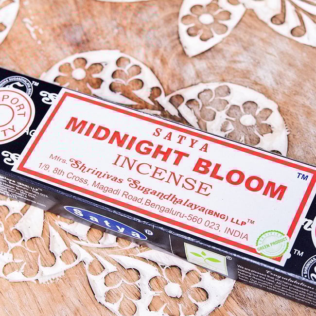 【Satya】ミッドナイト・ブルーム香 Midnight Bloom Incense 5 - パッケージ拡大写真です
