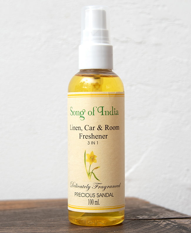 プレシャス サンダル(Precious Sandal) - Song of India 100ml【お香スプレー】 2 - パッケージの網を取って撮影しました