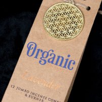 お香立つきOrganic Goodnessコーン香ギフトセット - ラベンダー
