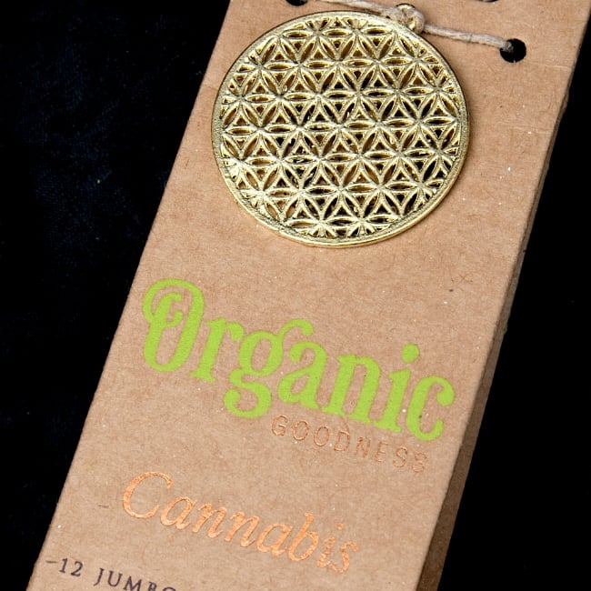 お香立つきOrganic Goddessコーン香ギフトセット - カナビスの写真1枚目です。パッケージのアップですギフト,お香,インセンス,カナビス,Cannabis