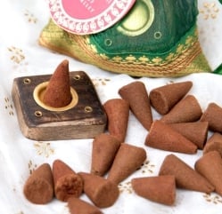 オーガンジーの袋入りコーンお香セット - 谷に咲く百合 - サブ4