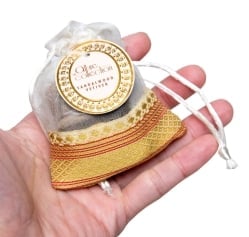 オーガンジーの袋入りコーンお香セット - サンダルウッド - サブ5