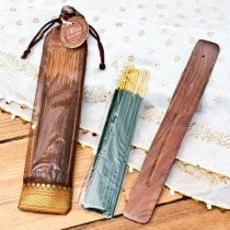 スティック香＆お香立てセット[Allure Collection] - ホワイトムスク