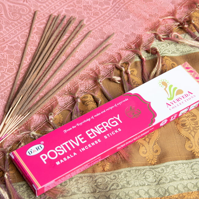 D‘ART - Ayurveda Collection香 - Positive Energyの写真1枚目です。パッケージ全体写真ですお香,インセンス,ナチュラル,ハーバル,インド