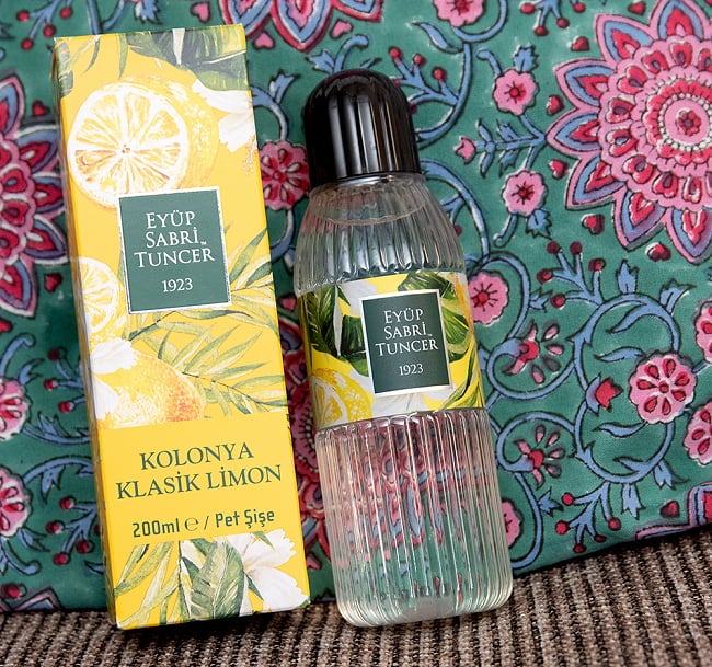 レモンの香りのアルコール　オーデコロン - コロンヤ - KOLONYA KLASIK LIMON - 200mlの写真トルコ,アルコール,アルコール液,コロンヤ,手指液,オーデコロン