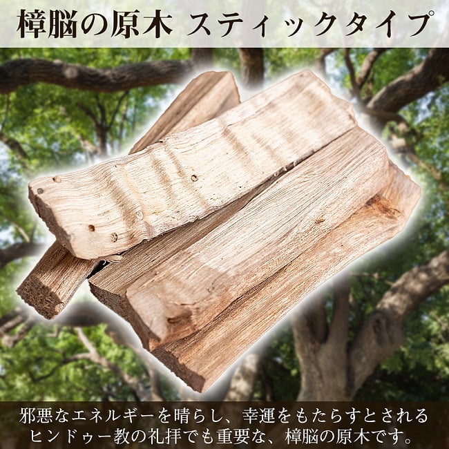 ヒンドゥー教の儀式で用いられる　樟脳の原木スティックタイプ　Camphor(Kapoor) 香木　お香【約50g程度】の写真1枚目です。ネパール産の樟脳の原木です。樟脳,プージャー,アグニホートラ,祈祷,浄化,楠,カンフル,カンファー,幸運,マインドフルネス