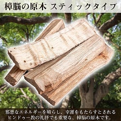 ヒンドゥー教の儀式で用いられる　樟脳の原木スティックタイプ　Camphor(Kapoor) 香木　お香【約50g程度】の商品写真