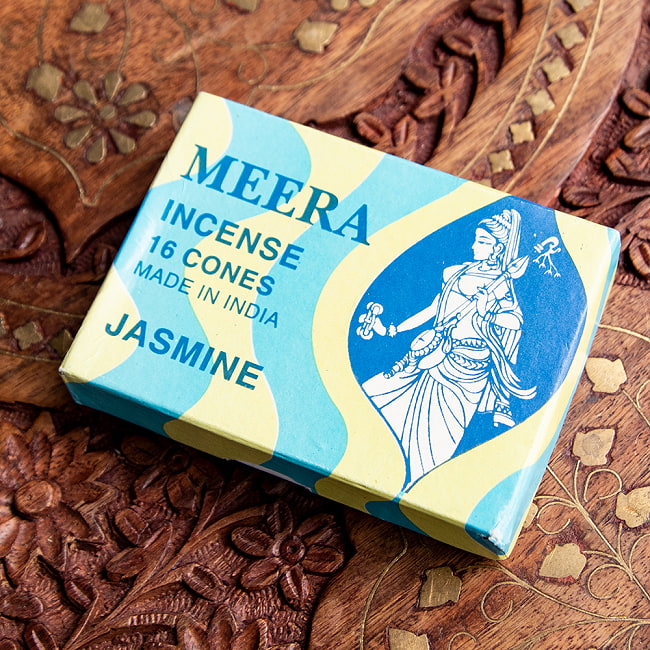 Meera コーン香 Jasmine （ジャスミン）の香り 2 - パッケージ面を見てみました。