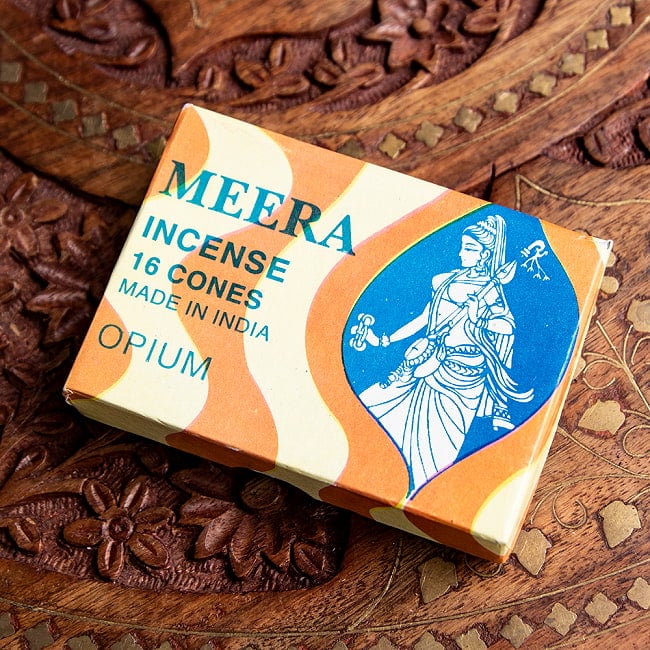 Meera コーン香 Opium （阿片）の香り 2 - パッケージ面を見てみました。