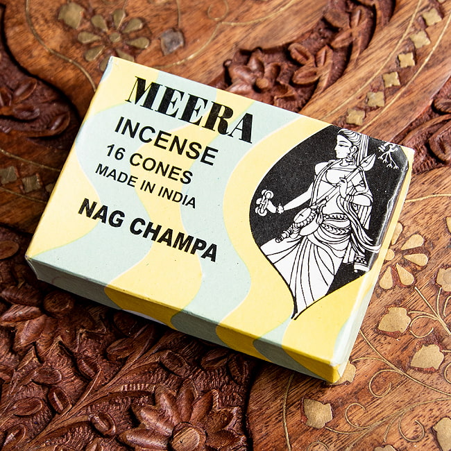 Meera コーン香 Nag Champa （ナグチャンパ）の香り 2 - パッケージ面を見てみました。