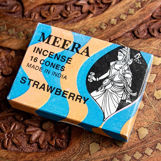 Meera コーン香 Strawberry （ストロベリー）の香り 2 - パッケージ面を見てみました。