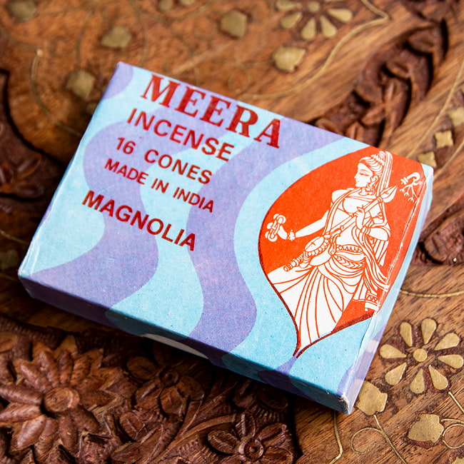 Meera コーン香 Magnolia （木蓮）の香り 2 - パッケージ面を見てみました。