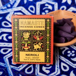 ナマステ香シリーズ　ネロリの香り　NAMASTE　NATURAL INCENSE CONES(IND-INS-946)