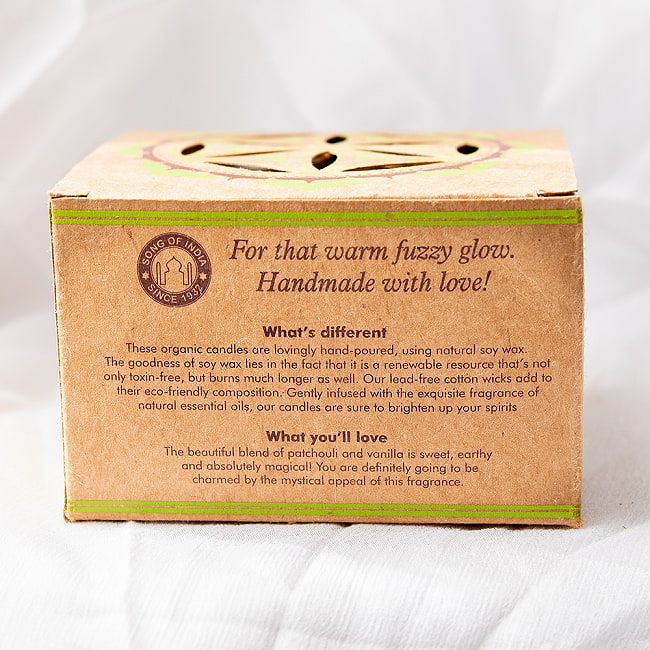 【12個入】ソイワックスのアロマキャンドル - Organic GOODNESS  -Patchouli Vanilla 4 - 輸入品ですので、全部英語表記です。
