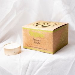 【12個入】ソイワックスのアロマキャンドル - Organic GOODNESS  -Patchouli Vanilla