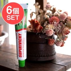 【6個セット】シダレッパ スピルビッキー オリジナル 歯磨き粉 - Supirivicky Original Ayurvedic Toothpaste 70gの画像