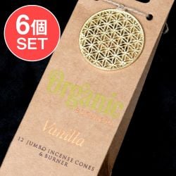 【6個セット】お香立つきOrganic Goodnessコーン香ギフトセット - バニラの画像