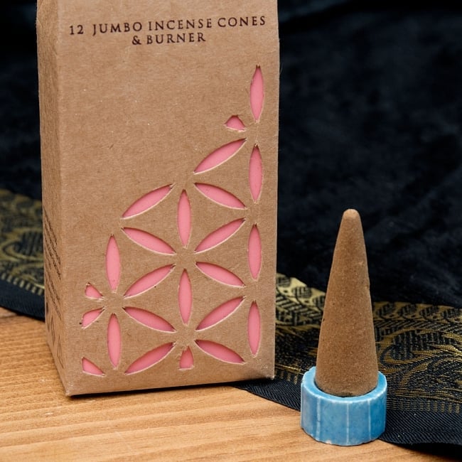 【6個セット】お香立つきOrganic Goodnessコーン香ギフトセット - 乳香-フランクインセンス 9 - 中にはコーン香が12本と、陶器のお香たてが入っています