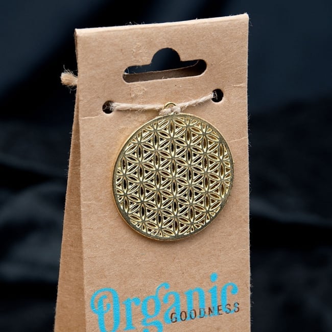 【6個セット】お香立つきOrganic Goodnessコーン香ギフトセット - ナグチャンパ 4 - Flower of Lifeの部分を拡大しました