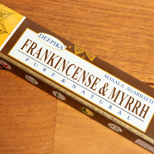 【24個セット】Deepika フランキンセンス&ミルラ香 FRANKINCENSE&MYRRH 3 - パッケージの拡大写真です