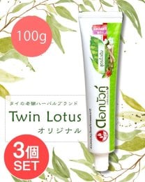 【3個セット】Dok Bua Ku ハーバル トゥースペースト オリジナル - HERBAL TOOTHPASTE ORIGINAL 100g