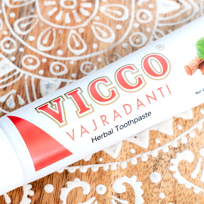 【3個セット】ヴィッコ　ヴァジュラダンティ - VICCO VAJRADANTI Herbal Toothpaste 100g 【VICCO】 6 - インドでも有名なブランド