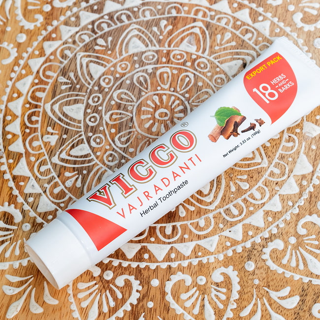 【5個セット】ヴィッコ　ヴァジュラダンティ - VICCO VAJRADANTI Herbal Toothpaste 100g 【VICCO】 4 - 拡大写真です