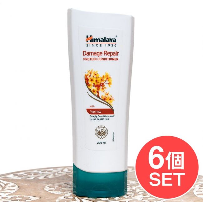 【6個セット】ＨＩＭＡＬＡＹＡ　ダメージリペア　プロテイン　コンディショナー - Damage Repair PROTEIN CONDITIONER 200ml[Himalaya Herbals]の写真1枚目です。セット,コンディショナー,HIMALAYA,ヒマラヤ,アーユルヴェーダ,ティラキタ自社輸入化粧品